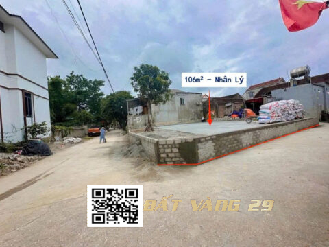 Bán đất Nhân Lý Nam Phương Tiến | Lô góc cực đẹp – Giá tốt  S=106m²