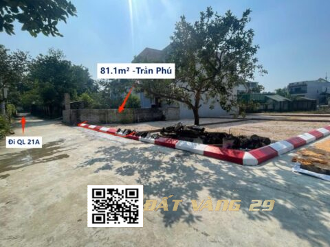 BÁN ĐẤT PHÂN LÔ XÃ TRẦN PHÚ – VỊ TRÍ ĐẸP – GIÁ TỐT 81,1m² (LK01)