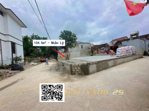 Bán đất Nhân Lý Nam Phương Tiến | Mặt đường rộng – Giá tốt  S=104,5m²