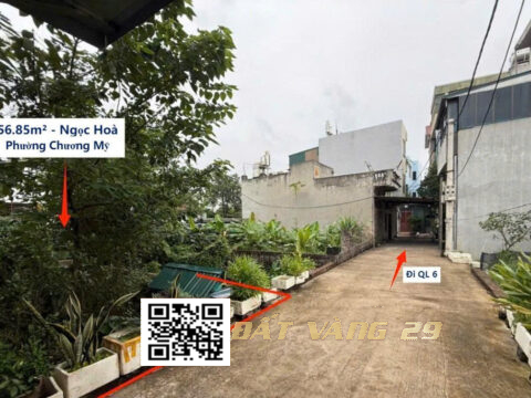 BÁN ĐẤT THỔ CƯ NGỌC HÒA CHƯƠNG MỸ – PHÁP LÝ CHUẨN – GIÁ TỐT S=56,85m²