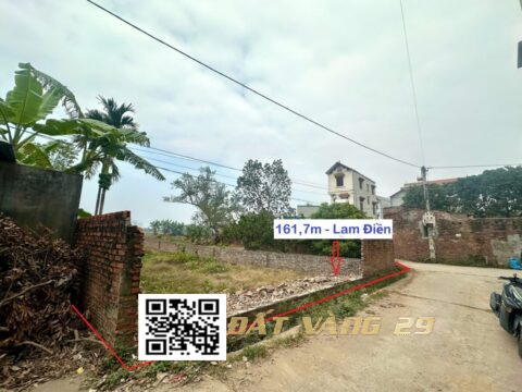 Bán đất Lam Điền Quảng Bị Hà Nội | 161,7m² – Vị trí đẹp – Sổ đỏ chính chủ