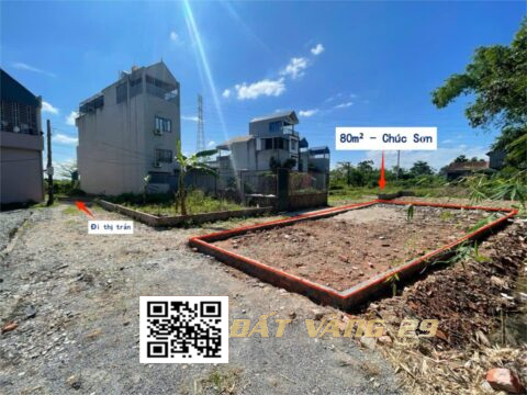 Bán Đất Đấu Giá Ao Họ,Chúc Sơn Phường Chương Mỹ Hà Nội 80m² 3 mặt ngõ thông thoáng, ô tô đỗ cửa