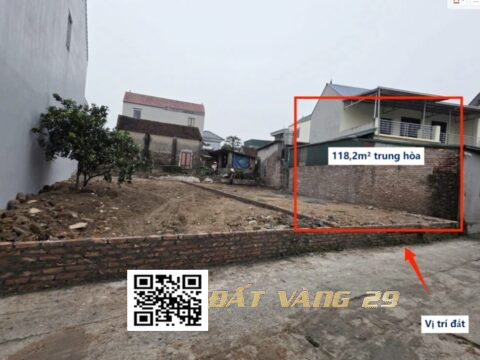 BÁN ĐẤT TRUNG HÒA CHƯƠNG MỸ 118,2M² – DÂN CƯ ĐÔNG – GIÁ TỐT