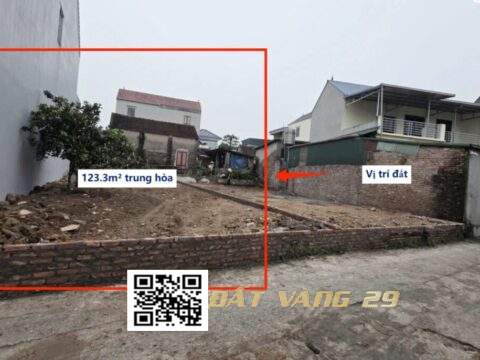 BÁN ĐẤT THỔ CƯ TRUNG HÒA CHƯƠNG MỸ 123.M² – PHÁP LÝ CHUẨN – GIÁ TỐT