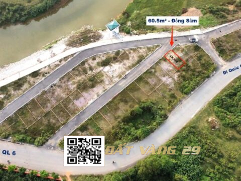 Bán Đất Đồng Sầm Đông Sơn 60.5m² Hạ tầng đồng bộ , Khu A – LK12B