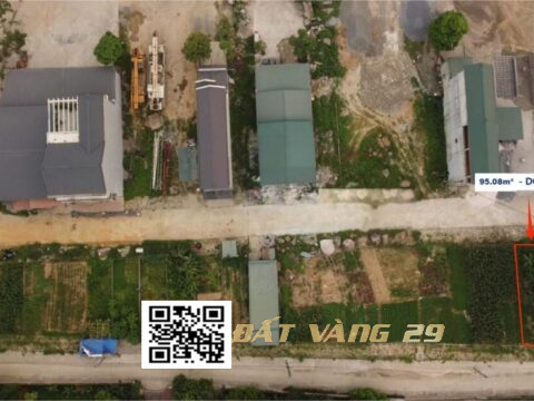 Bán đất đấu giá Tân Tiến Chương Mỹ  Lô áp góc 93.56m² Gần sân golf Skylake, hồ Văn Sơn