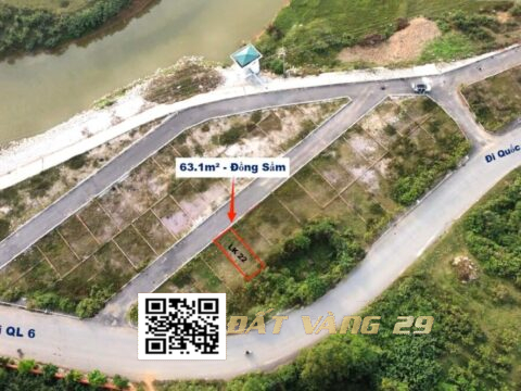 Bán Đất Phân Lô Đồng Sầm Đông Sơn 63.1m² Dân cư đông , Giá tốt ( Khu A – LK22 )