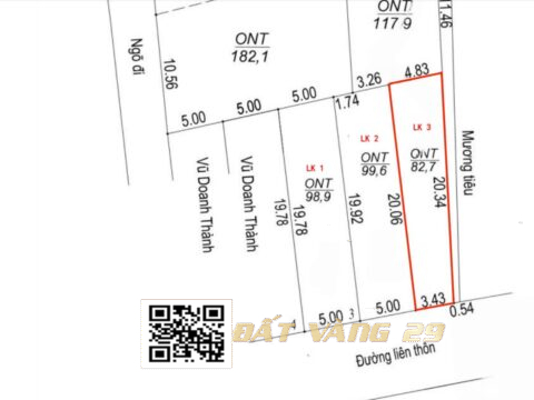 BÁN ĐẤT TRỤC LIÊN THÔN ĐỒI MIỄU XUÂN MAI HÀ NỘI | 82,7m² KINH DOANH TỐT, GIÁ CHỈ 2,X TỶ