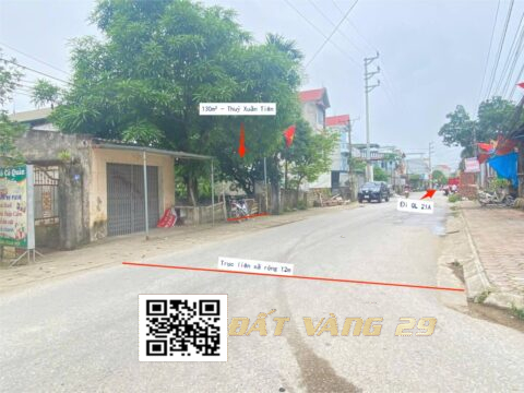 BÁN ĐẤT 130m² THỦY XUÂN TIÊN, CHƯƠNG MỸ ,khu vực dân trí cao, an ninh đảm bảo