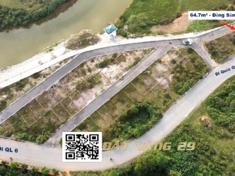 Bán Đất Phân Lô Đồng Sầm Đông Sơn 64.7m² Đường trục liên xã , Giá tốt ( Khu D – LK6 )