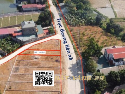 BÁN ĐẤT PHÂN LÔ THỦY XUÂN TIÊN 100.9m² – KHU DÂN CƯ ĐÔNG ĐÚC – GIÁ TỐT LK8