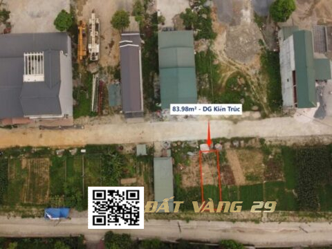 BÁN ĐẤT ĐẤU GIÁ KIẾN TRÚC TÂN TIẾN – Lô đất 2 mặt tiền cực hiếm, vuông vắn (LK9) 83,98m²