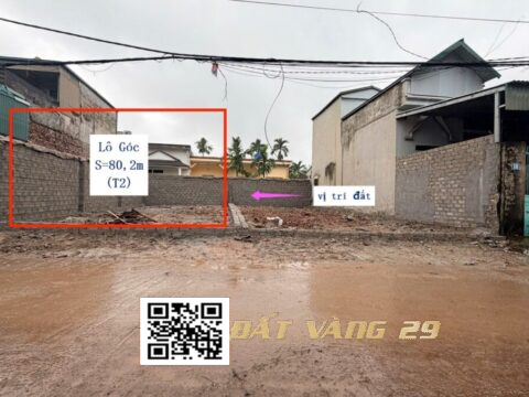 Cơ hội đầu tư đất Hương Sơn Mỹ Đức | Lô Góc ( T2 ) – Vị trí vàng – Giá cực tốt S=80,2m²