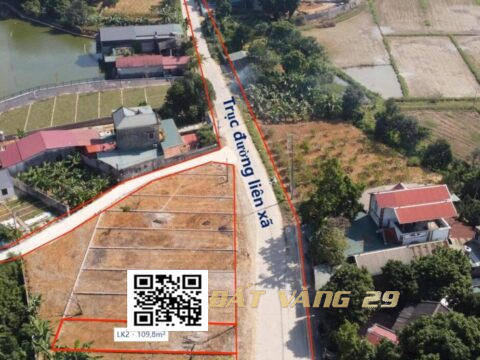 BÁN ĐẤT PHÂN LÔ THỦY XUÂN TIÊN 109.8m² – KHU DÂN CƯ ĐÔNG – GIÁ ĐẦU TƯ LK2