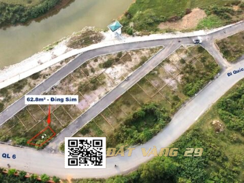 Bán Đất Phân Lô Đồng Sầm Đông Sơn 62.8m² Lô góc 2 mặt tiền , Giá tốt ( Khu B – LK1 )