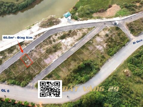 Bán Đất Phân Lô Đồng Sầm Đông Sơn 60.5m² – 2km ra Quốc lộ 6 , Giá tốt ( Khu B – LK22 )