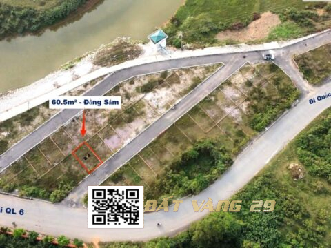 Bán Đất Đồng Sầm Đông Sơn 60.5m² Khu dân cư đông , Giá tốt ( Khu B – LK4 )