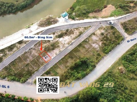 Bán Đất Phân lô Đồng Sầm Đông Sơn 60.5m² Gần trục liên Xã , Giá tốt ( Khu B – LK6 )