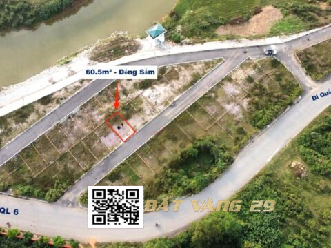 Bán Đất Đồng Sầm Đông Sơn 60.5m² Tiềm năng tăng giá cao , Giá tốt ( Khu B – LK7 )