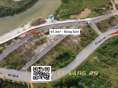 Bán Đất Đồng Sầm Đông Sơn 61.3m² – Gần trục liên xã ( Khu C – LK6 )