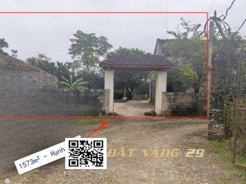 BÁN ĐẤT HẠNH CÔN NAM PHƯƠNG TIẾN 1.573m² Đất vuông vắn, địa thế cao ráo, phong thủy cực đẹp