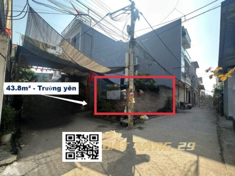 Bán đất TRUNG TÂM TRƯỜNG YÊN Lô Góc 43,8m² CƠ HỘI TĂNG GIÁ RÕ RÀNG 