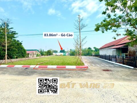 Bán đất thôn Gò Cáo Xuân Mai, trục chính ô tô tránh 83.36m² (LK01)