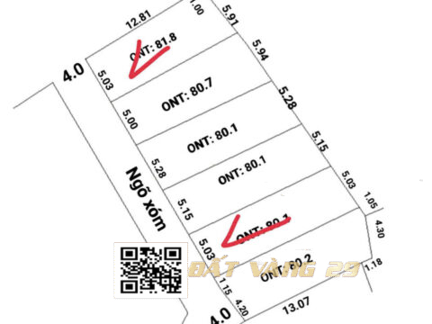 BÁN ĐẤT HOÀNG VĂN THỤ CHƯƠNG MỸ 80.1m² – Tiềm năng sinh lời – Giá tốt ( LK5)