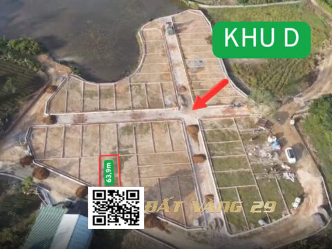 Bán Đất Phân Lô Lạc Thủy Hòa Bình 63.9m² – Khu dân cư hiện hữu – Giá tốt KHU D