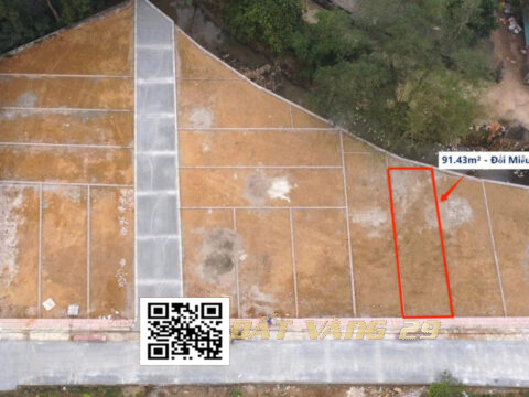Bán Đất Đồi Miễu Xuân Mai 91.43m² – Khu dân cư đông, giá siêu đầu tư LK3