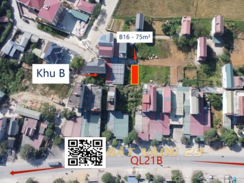 Bán đất đấu giá chợ cá xuân mai 75m² – 2 mặt tiền hiếm – Giá đầu tư B16