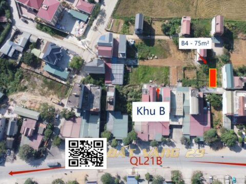 Bán Đất phân lô Nam Phương Tiến 75m² – Lô đất 2 mặt tiền – Đẹp – Rẻ (B4)