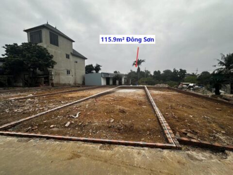 Bán đất thổ cư Đông Sơn 115,9m² – pháp lý chuẩn, giá đầu tư