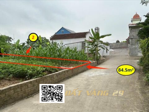 Bán đất Nam Hài Xuân Mai 84.5m² – Đường trước đất rộng, ô tô vào tận nơi – Giá đầu tư tốt LK2
