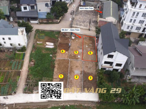 Bán đất Phân Lô Xóm tròn quảng bị 98.3m² – giá mềm – ô tô vào đất Lk6