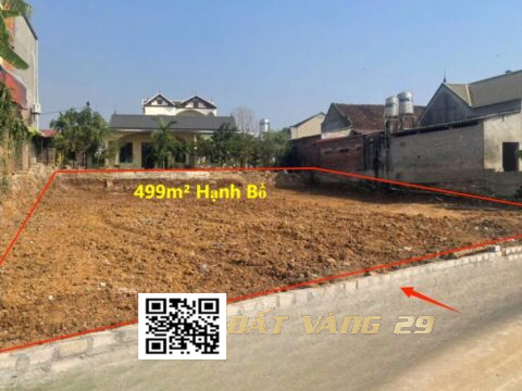 Bán Đất Hạnh Bồ Chương Mỹ | Diện Tích 499m² – Đất Rộng Đẹp – Phù Hợp Làm Nhà Vườn/Nghỉ Dưỡng