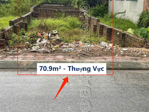Bán đất Thượng Vực,Hoà Phú 70,9m² mặt đường liên xã ô tô tránh nhau