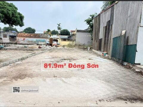 Bán Đất Đông Sơn chương mỹ 81.9m² – hạ tầng hoàn chỉnh, tiện ích xung quanh đầy đủ