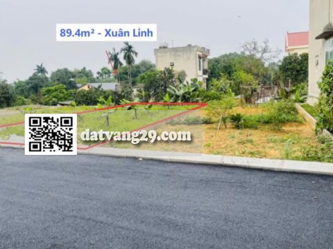 Bán Đất Xuân Linh Thủy Xuân Tiên 89.4m² (LK7) – Giao thông thuận tiện, kết nối nhanh với trung tâm thị trấn Xuân Mai – Giá tốt