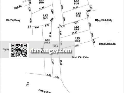 Bán đất phân lô xuân linh Xuân Mai – Bảng hàng 8 lô Xuân Linh – vị trí đẹp – Giá tốt