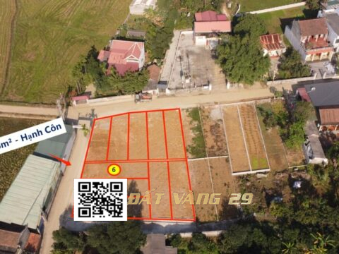 Bán Đất Nền Hạnh Côn Xuân Mai 88.6m² (LK6) – Vị trí đẹp, mặt đường trục chính – Giá đầu tư