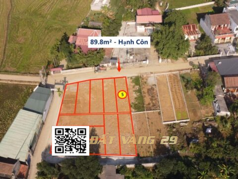 Bán Đất Phân Lô Hạnh Côn Xuân Mai 89.8m² (LK5) – Tiềm năng sinh lời cao – Giá đầu tư
