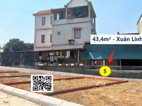 Bán Đất Phân Lô Xuân Linh Xuân Mai 43.4m² (LK5) – Giao thông thuận tiện – Giá đầu tư