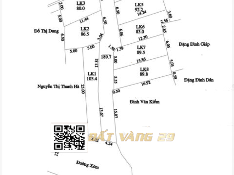 Bán đất phân lô xuân linh Xuân Mai – Bảng hàng 8 lô Xuân Linh – vị trí đẹp – Giá tốt