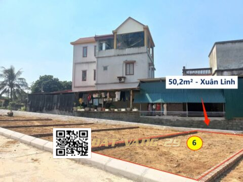 Bán Đất Thổ Cư Xuân Linh Xuân Mai 50.2m² (LK6) – Khu dân cư đông, sổ đỏ chính chủ – Giá đầu tư