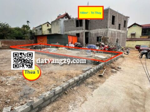 Bán Đất Trí Thủy Xuân Mai Giá rẻ 100m² – Dân cư đông, gần chợ, trường học, khu hành chính – tiện ích đầy đủ 