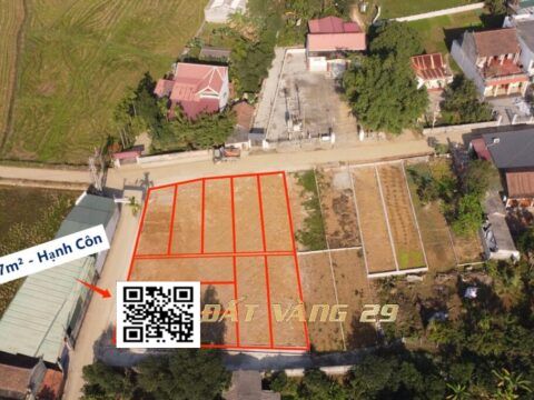 Bán Đất Thổ Cư Hạnh Côn Xuân Mai 92.7m² (LK7) – Đường trước đất thông thoáng, đi lại thuận tiện – Giá đầu tư