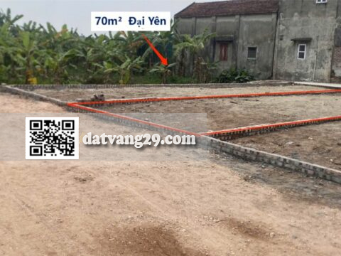 Bán đất Đại Yên phường Chương Mỹ 70m², Gần tiện ích sinh hoạt chợ, trường học T2