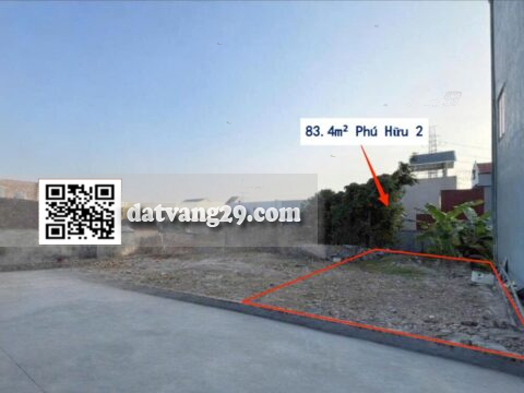 Đất thổ cư Phú Hữu Phú Nghĩa Chương Mỹ 83,4m² gần KCN, trường học, UBND xã