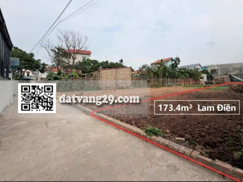Bán đất Lương Xá Quảng Bị 173.4m² Vuông vắn, dễ xây dựng
